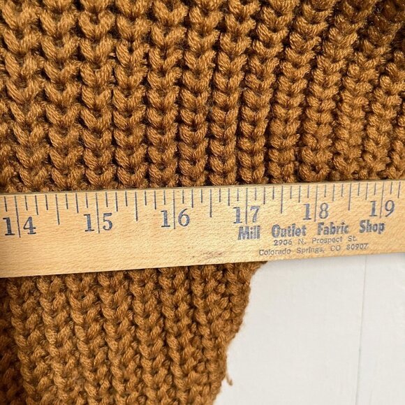 Soft Surroundings Sweater Brown Knit Short Sleeved Women Size Medium - Picture 5 of 5